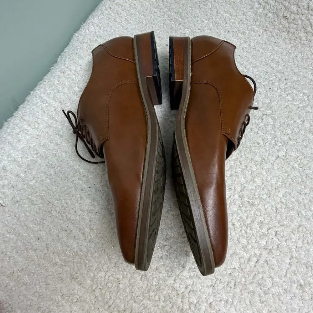 Van Heusen Men's Garrett Memory Foam Oxford Dress Shoes Size 15 EUC Business